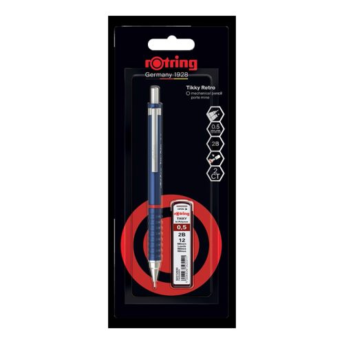 Rotring--รอตริงติ๊กกี้เรทโทรเซ็ต ดินสอกดสีนง-0.5+ไส้ดินสอ